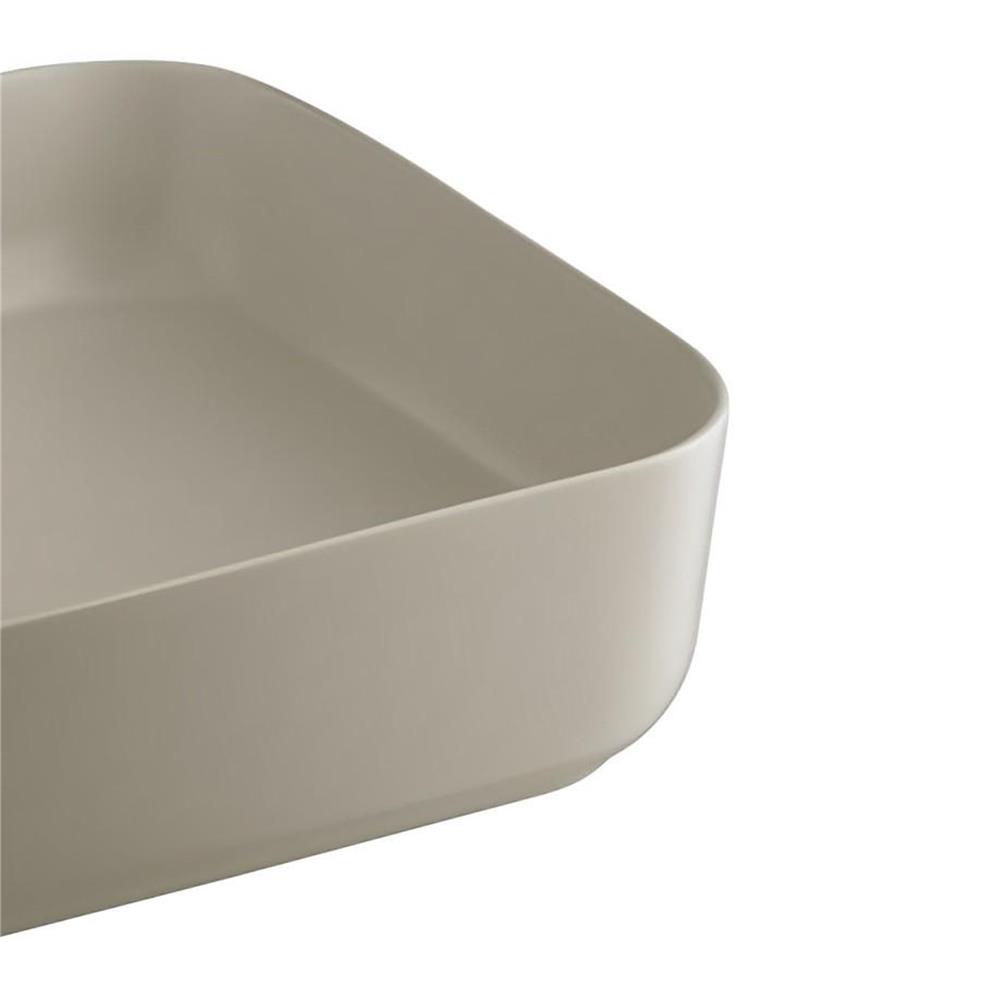 อ่างล้างหน้าวางบนเคาน์เตอร์ COTTO C00126LB สีครีมด้าน