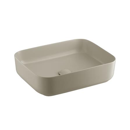 อ่างล้างหน้าวางบนเคาน์เตอร์ COTTO C00126LB สีครีมด้าน