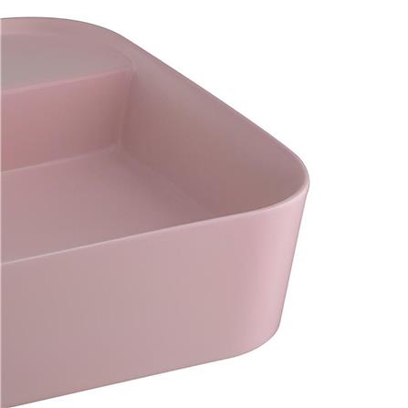 อ่างล้างหน้าวางบนเคาน์เตอร์ COTTO C00125PQ สีชมพูด้าน_2