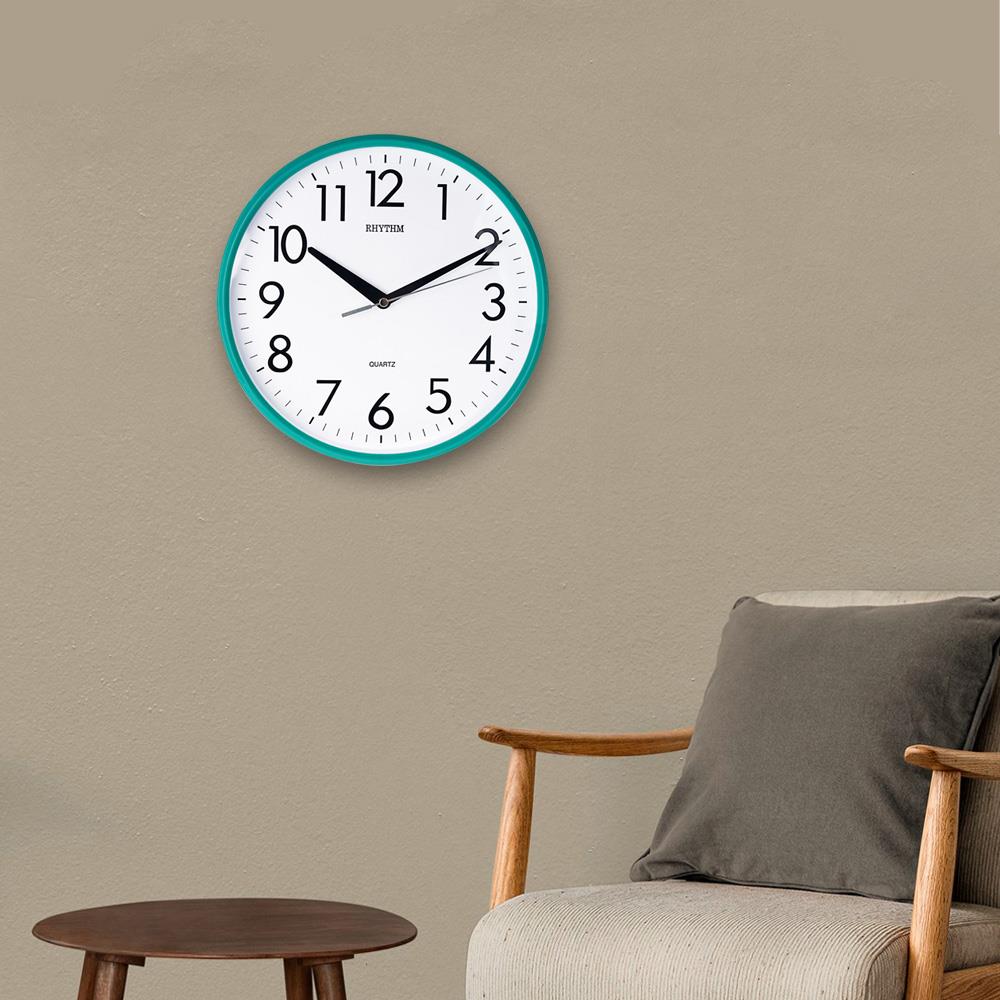 นาฬิกาแขวน RHYTHM CMG716NR05 10 นิ้ว สีเขียว