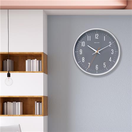 นาฬิกาแขวน RHYTHM CMG620NR03 12 นิ้ว สีเทา/ขาว_5