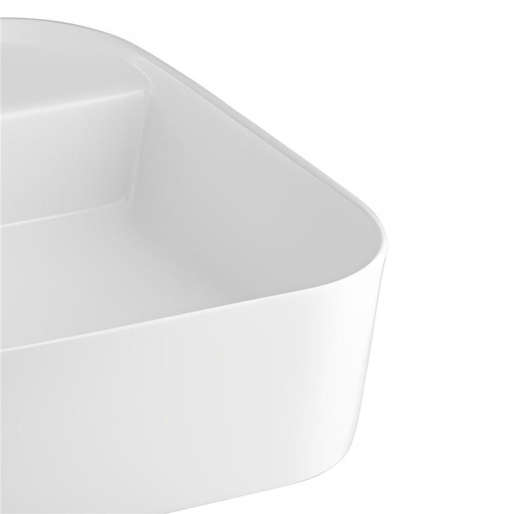 อ่างล้างหน้าวางบนเคาน์เตอร์ COTTO C00125MWH สีขาวด้าน