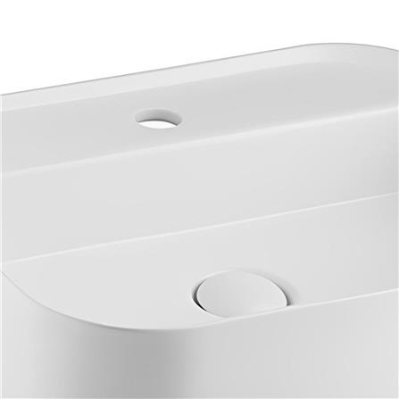 อ่างล้างหน้าวางบนเคาน์เตอร์ COTTO C00125MWH สีขาวด้าน_1