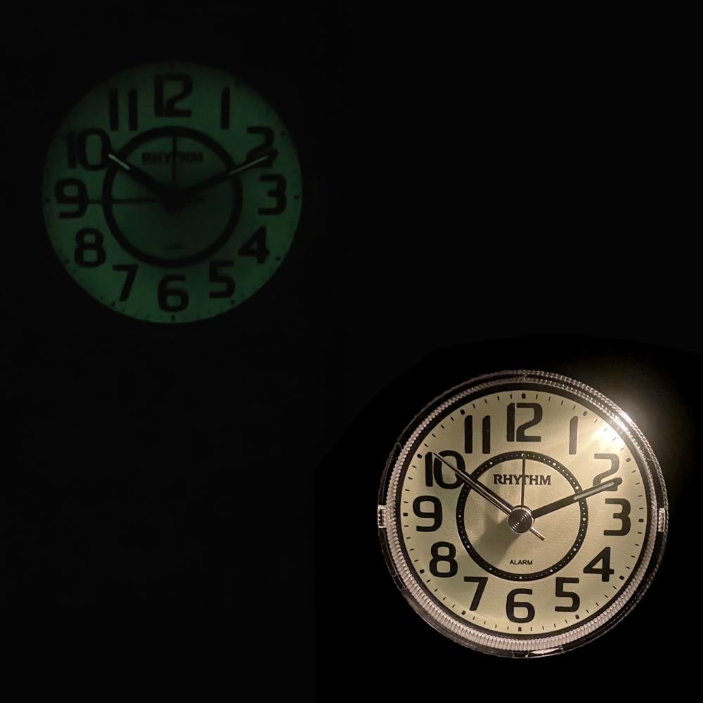 นาฬิกาปลุก RHYTHM CRE854NR02 3 นิ้ว สีดำ