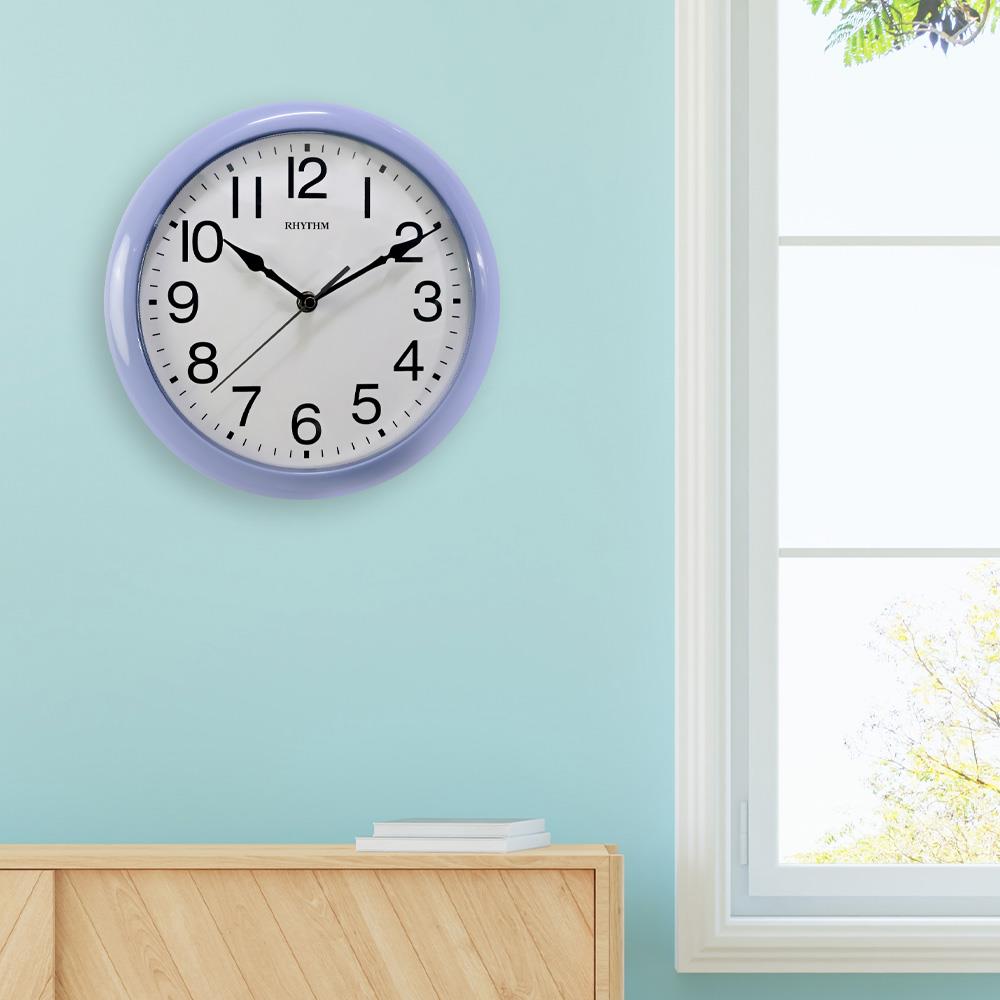 นาฬิกาแขวน RHYTHM CMG621NR04 10.5 นิ้ว สีฟ้า