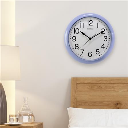 นาฬิกาแขวน RHYTHM CMG621NR04 10.5 นิ้ว สีฟ้า_5