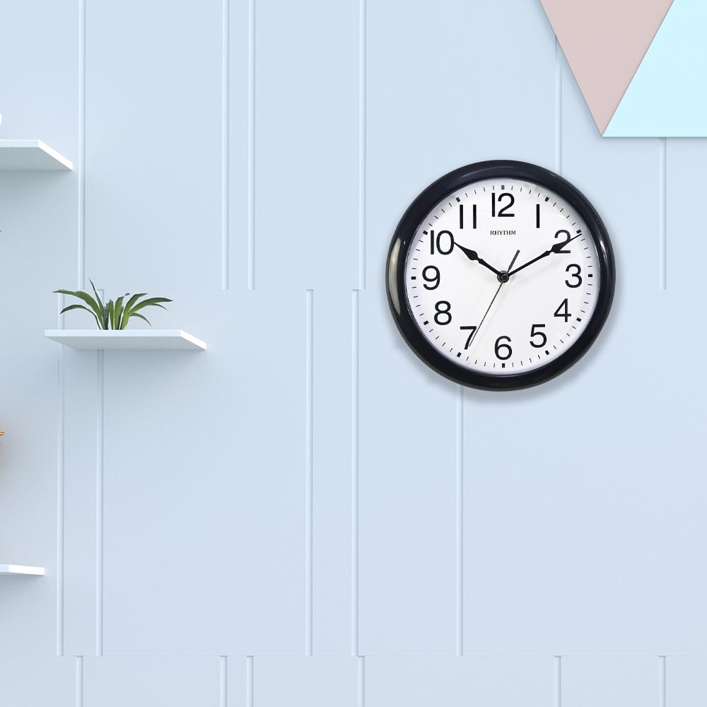 นาฬิกาแขวน RHYTHM CMG621NR02 10.5 นิ้ว สีดำ
