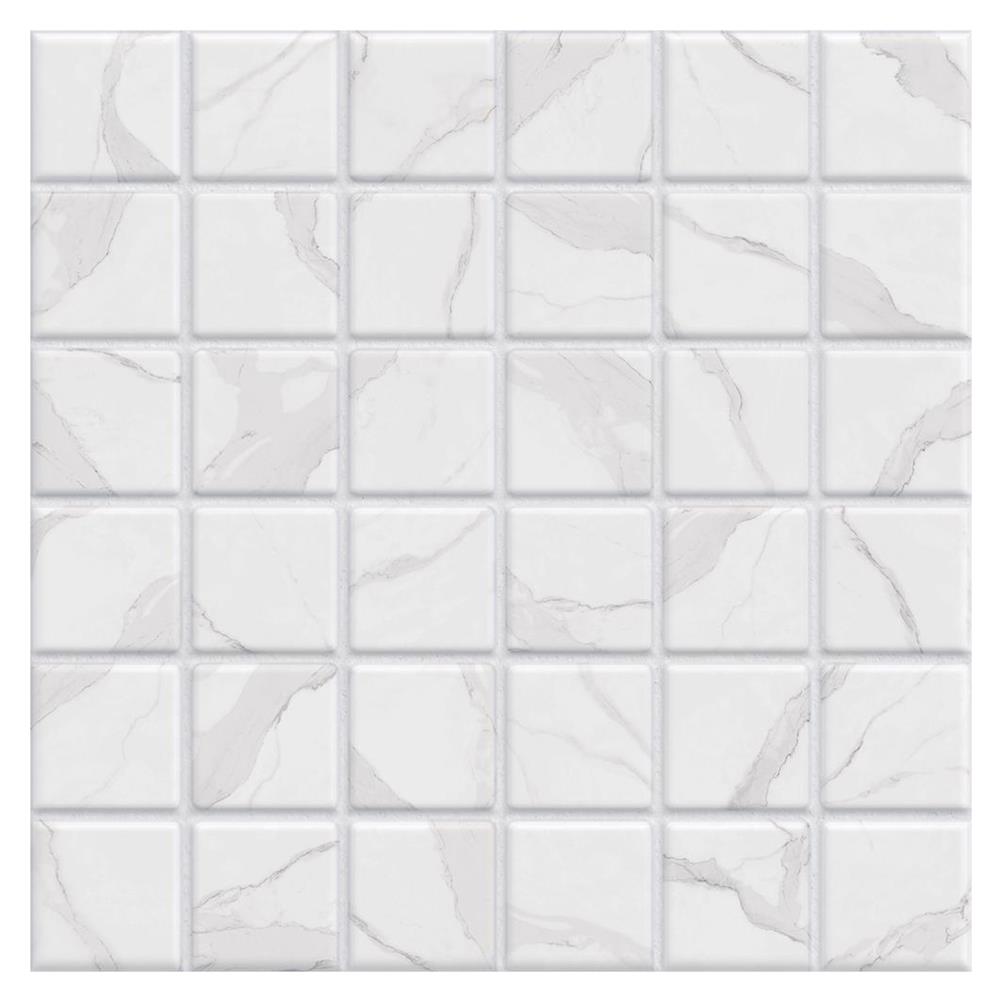 กระเบื้องพื้น 18x18 นิ้ว TARA คอสช่า สีขาว