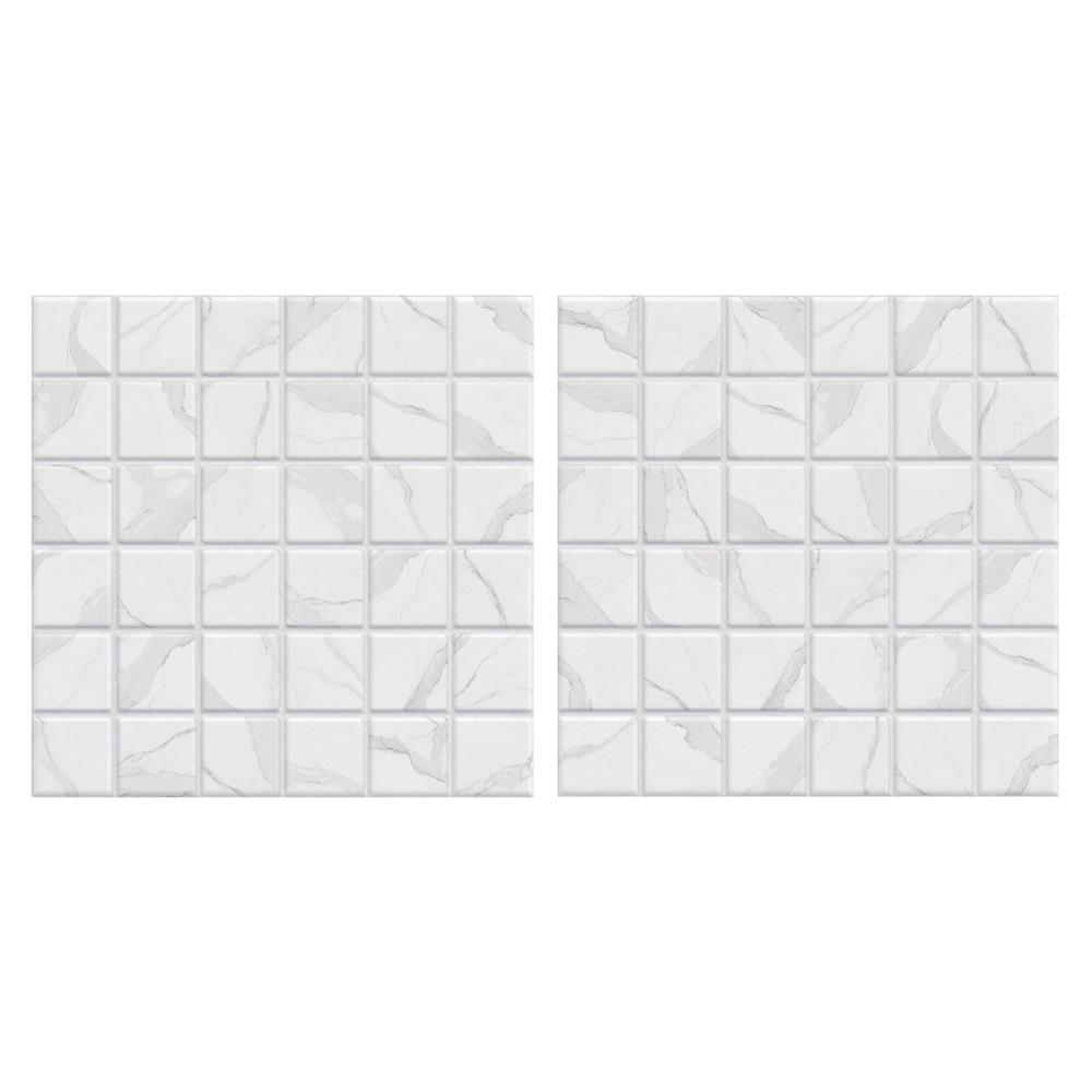 กระเบื้องพื้น 18x18 นิ้ว TARA คอสช่า สีขาว