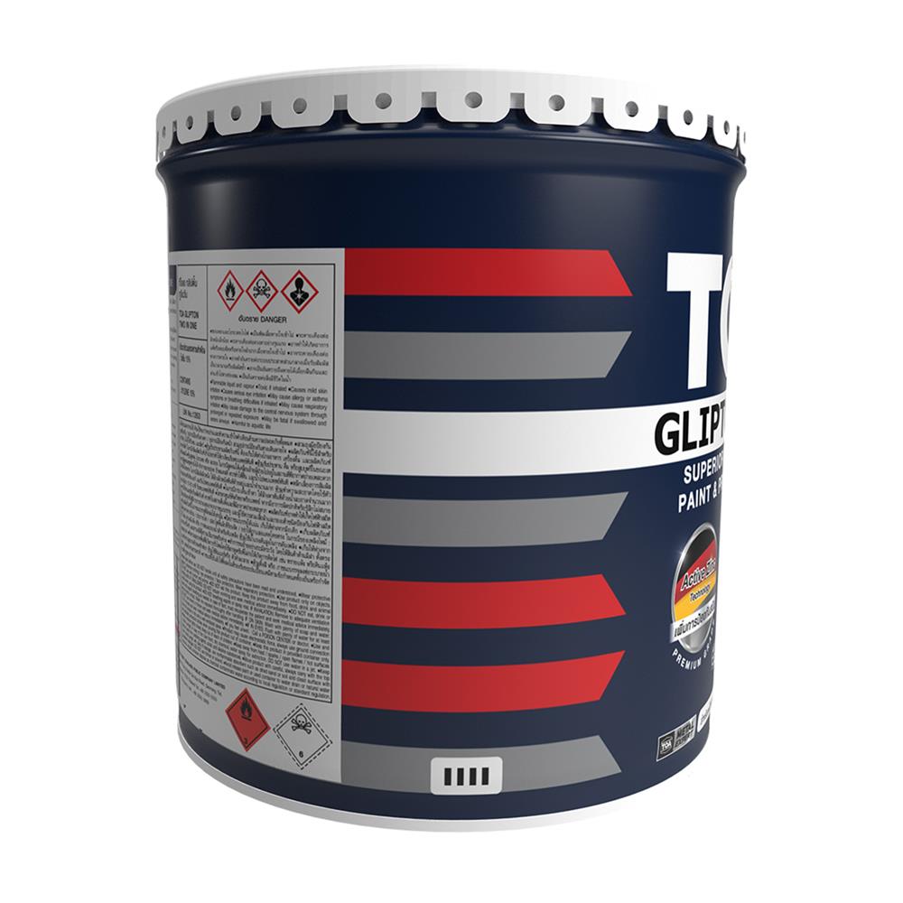 สีน้ำมันเคลือบกันสนิม ชนิดด้าน TOA GLIPTION 2 IN 1 GF888 สีดำ 5 แกลลอน