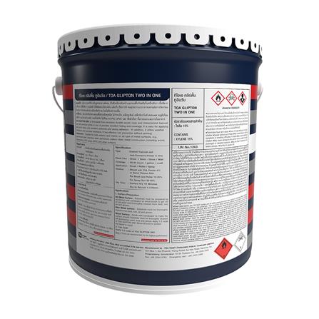 สีน้ำมันเคลือบกันสนิม ชนิดด้าน TOA GLIPTION 2 IN 1 GF888 สีดำ 5 แกลลอน_1