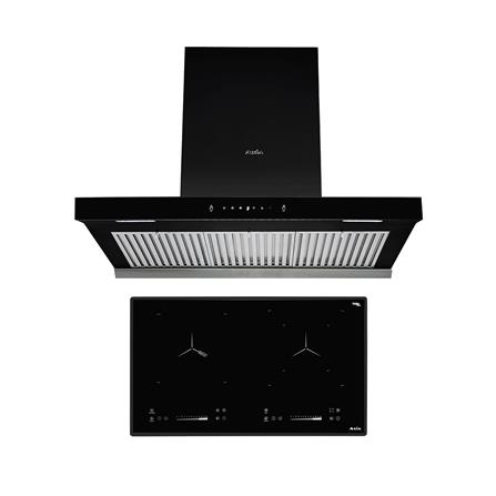 เตาฝัง+เครื่องดูดควัน AXIA IC-TOUCH73+C-BLACK90