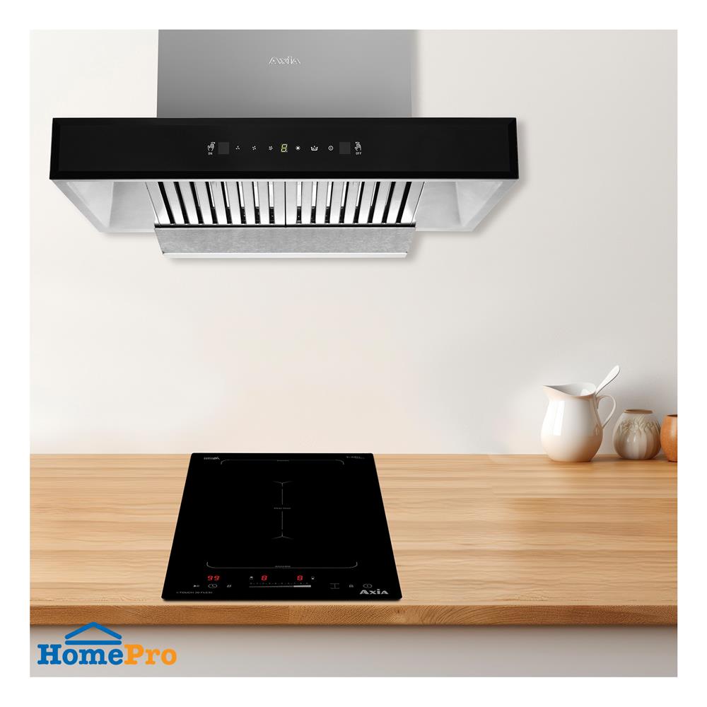 เตาฝัง+เครื่องดูดควัน AXIA I-TOUCH30+C-SENSE60