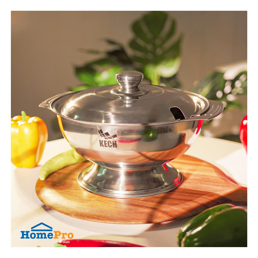 โถข้าวสเตนเลส 22 ซม. KECH EXTRA