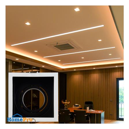 ดาวน์ไลท์ L&E HG 24-04609 3.3 นิ้ว สีขาว/ดำ เหลี่ยม_3