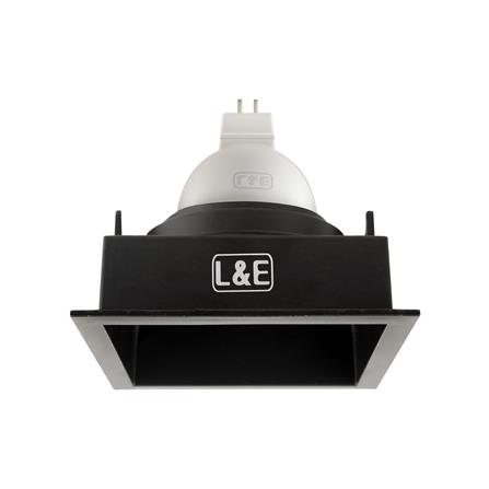 ดาวน์ไลท์ L&E HG 24-04606 3.3 นิ้ว สีดำ เหลี่ยม_0
