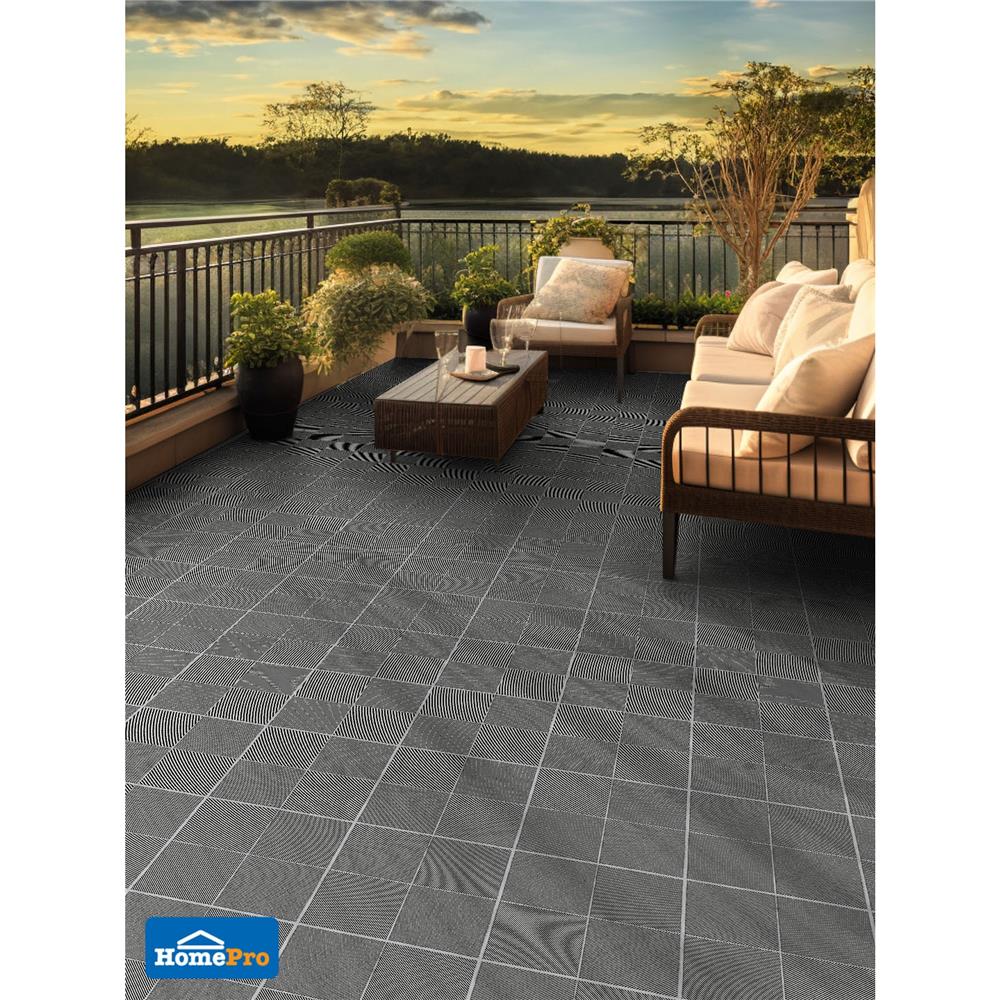 กระเบื้องพื้น 50x50 ซม. TARA มาริน่าเบย์ เทาเข้ม A 1 ตร.ม.