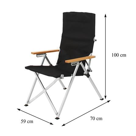 เก้าอี้สนาม SPRING NIKKO XL สีดำ_13