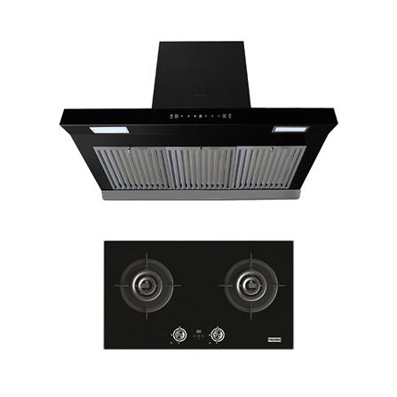 เตาฝัง+เครื่องดูดควัน FRANKE FG8228+C-BLACK90