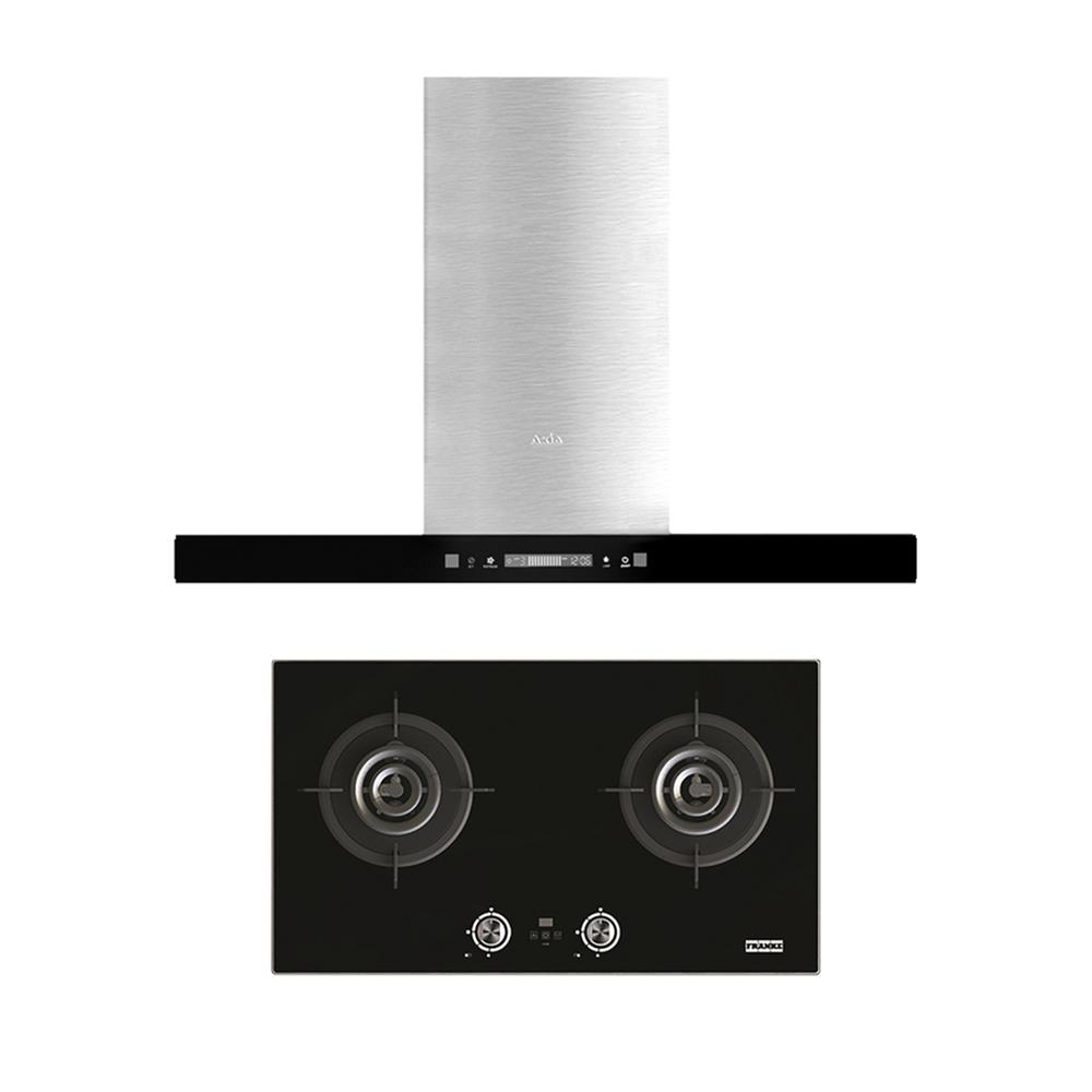 เตาฝัง+เครื่องดูดควัน FRANKE FG8228+SENSATION WM90