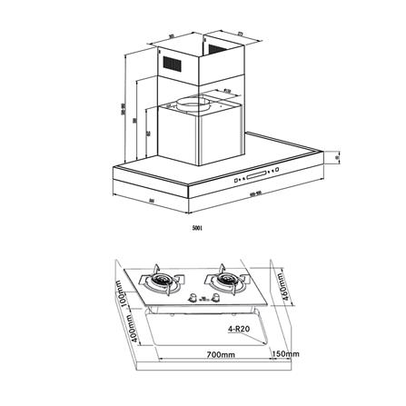 เตาฝัง+เครื่องดูดควัน FRANKE FG8228+SENSATION WM90_7