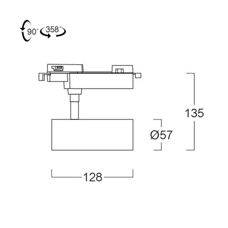 แทรคไลท์ LED LUMAX 04-A3864 15 วัตต์ COOL WHITE สีดำ_5