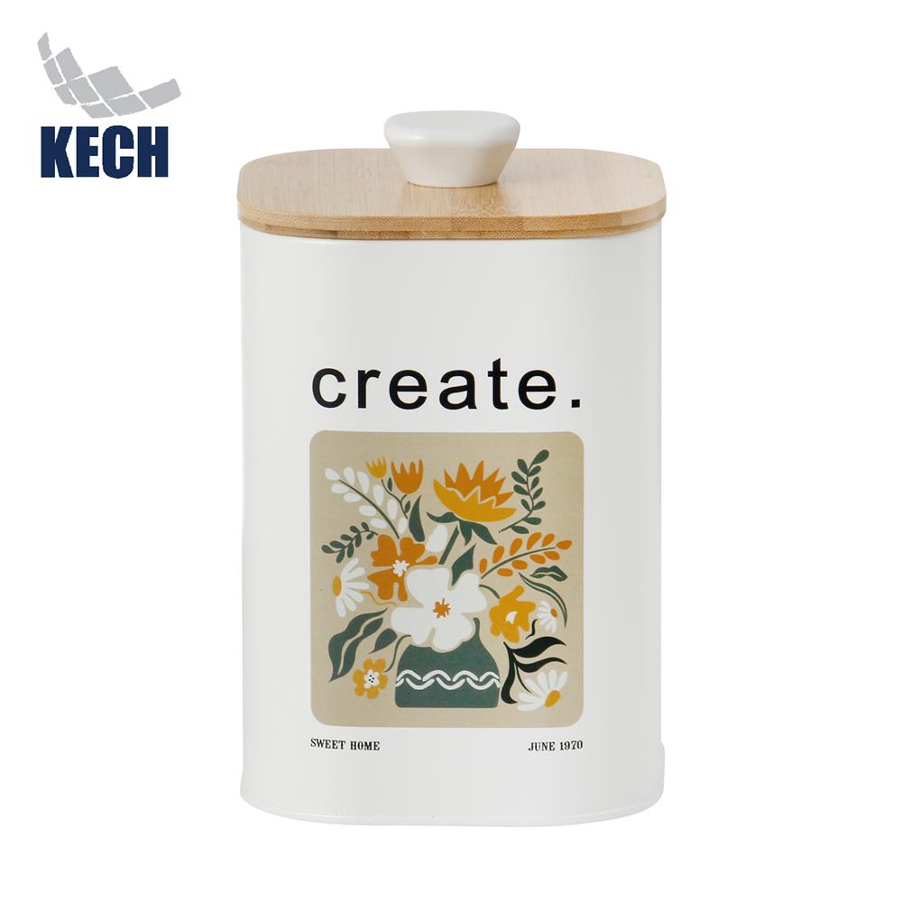 ขวดโหลเหลี่ยมฝาดึง KECH ALL BLOOM CREATE SS 1.4 ลิตร_1