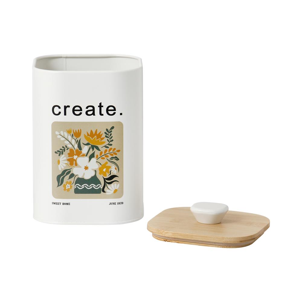 ขวดโหลเหลี่ยมฝาดึง KECH ALL BLOOM CREATE SS 1.4 ลิตร