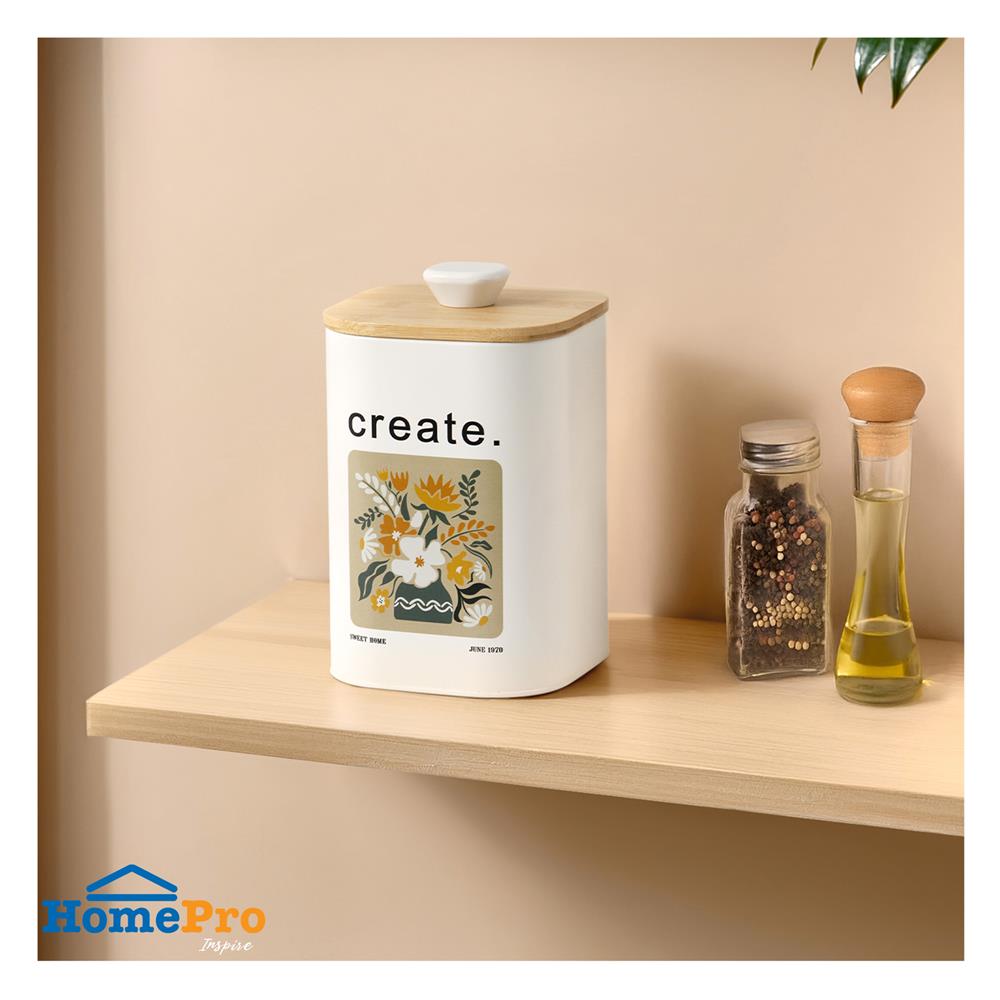 ขวดโหลเหลี่ยมฝาดึง KECH ALL BLOOM CREATE SS 1.4 ลิตร