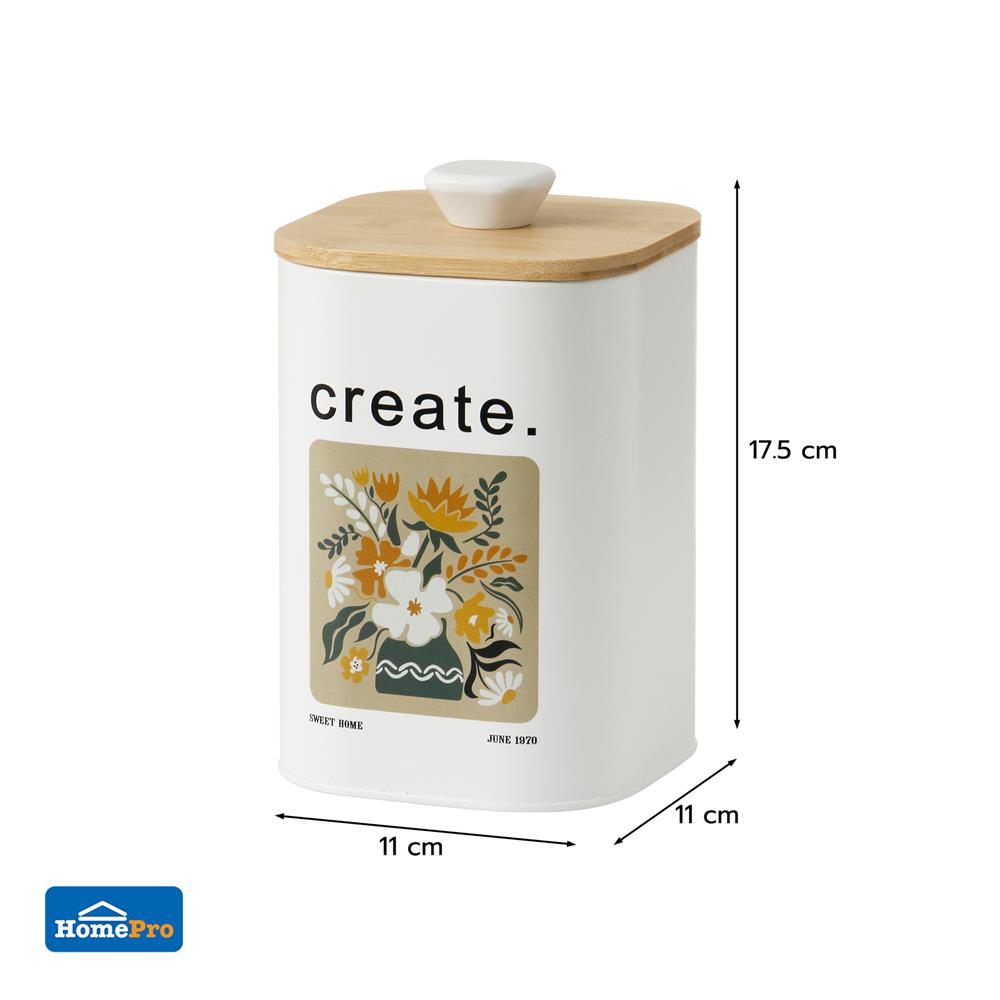 ขวดโหลเหลี่ยมฝาดึง KECH ALL BLOOM CREATE SS 1.4 ลิตร