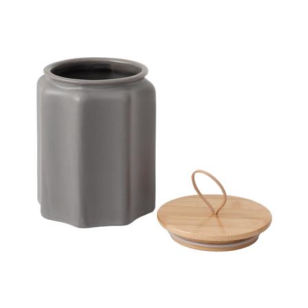 ขวดโหลเซรามิกฝาดึง KECH MASSY 1.5 ลิตร สีเทา_3