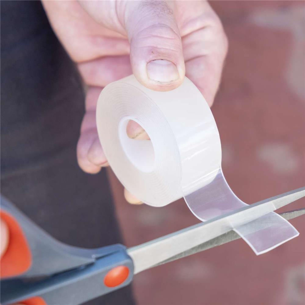 เทปกาว 2 หน้า พลังตะปู T-REX 25 มม.X1.5 ม. สีใส