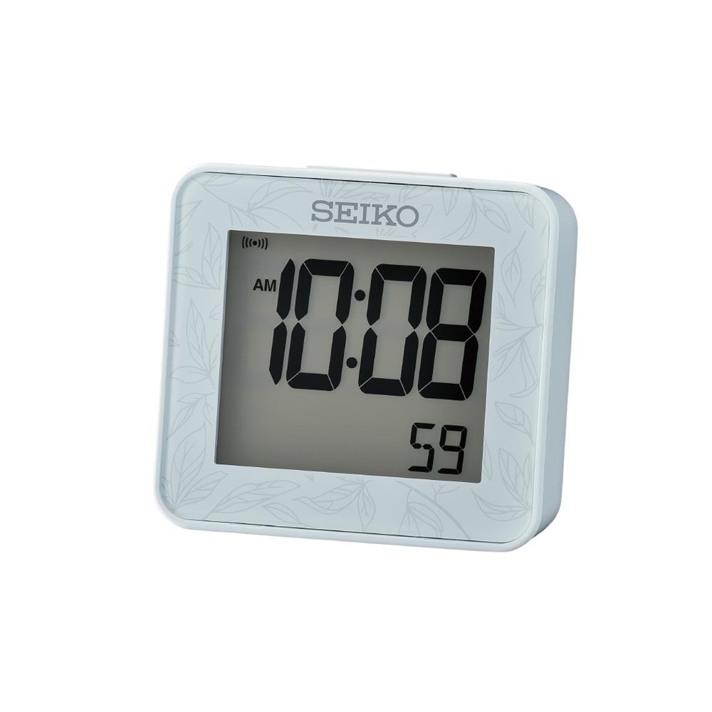 นาฬิกาดิจิทัล SEIKO CLOCKS QHL097L 2.3X2.5 นิ้ว สีฟ้า