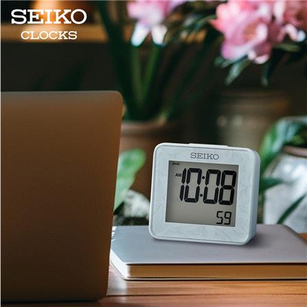 นาฬิกาดิจิทัล SEIKO CLOCKS QHL097L 2.3X2.5 นิ้ว สีฟ้า_4