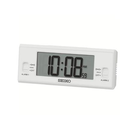 นาฬิกาดิจิทัล SEIKO CLOCKS QHL093W 1.9X5 นิ้ว สีขาว_0