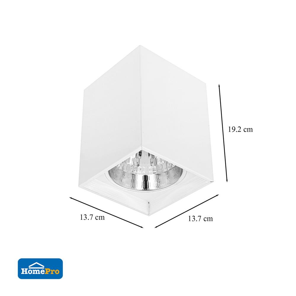 ดาวน์ไลท์ CARINI CS17-4 WH 5 นิ้ว สีขาว เหลี่ยม
