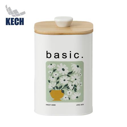 ขวดโหลเหลี่ยมฝาดึง KECH ALL BLOOM BASIC SS 1.4 ลิตร_0
