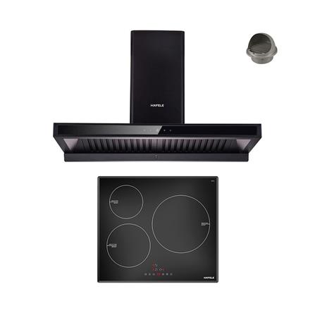 เตาฝัง+เครื่องดูดควัน HAFELE BAYU 90+LINA 495.07.381_0