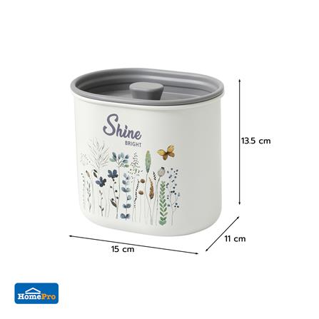 ขวดโหลเหลี่ยมฝาดึง KECH LIRIS 1.1 ลิตร สีเทา_5