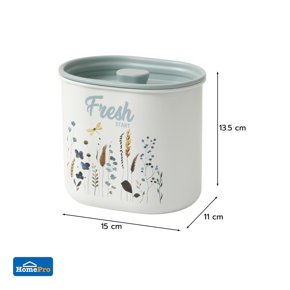 ขวดโหลเหลี่ยมฝาดึง KECH LIRIS 1.1 ลิตร สีเขียว