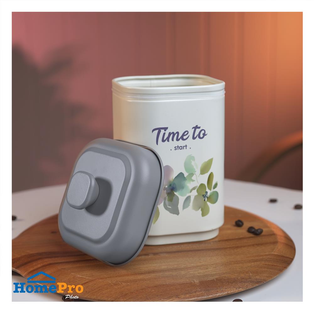 ขวดโหลเหลี่ยมฝาดึง KECH PICKER 1.5 ลิตร สีเทา