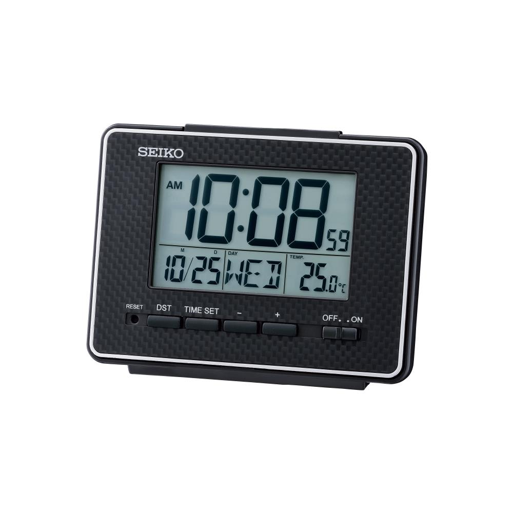 นาฬิกาดิจิทัล SEIKO CLOCKS QHL096K 3.6X5 นิ้ว สีดำ