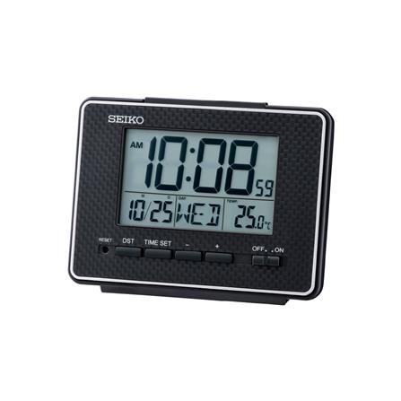 นาฬิกาดิจิทัล SEIKO CLOCKS QHL096K 3.6X5 นิ้ว สีดำ