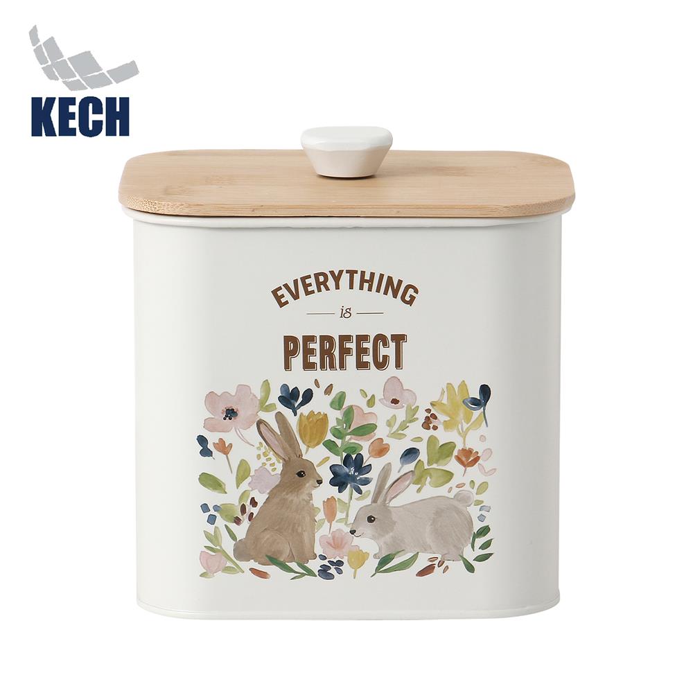 ขวดโหลเหลี่ยมฝาดึง KECH BUNNY BOX 2.3 ลิตร_1