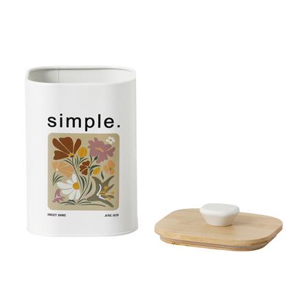 ขวดโหลเหลี่ยมฝาดึง KECH ALL BLOOM SIMPLE SS 1.4 ลิตร_3