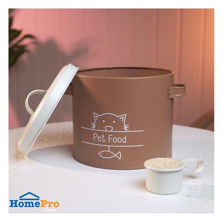 ขวดโหลกลมฝาดึง KECH PET FOOD 3.5 ลิตร สีน้ำตาล_4