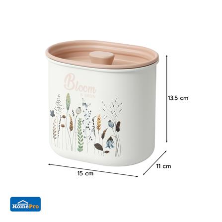 ขวดโหลเหลี่ยมฝาดึง KECH LIRIS 1.1 ลิตร สีชมพู_4