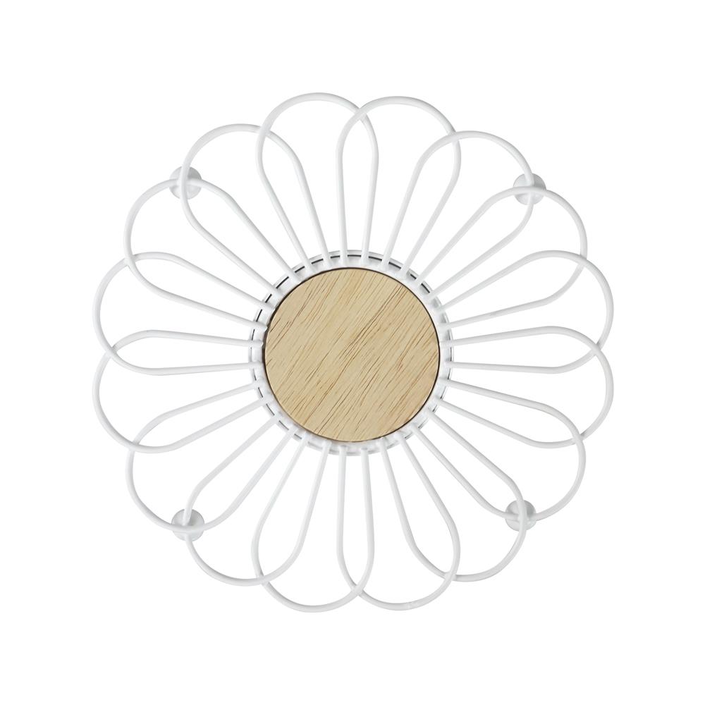 ที่รองภาชนะร้อนกลม KECH FLORIST สีขาว