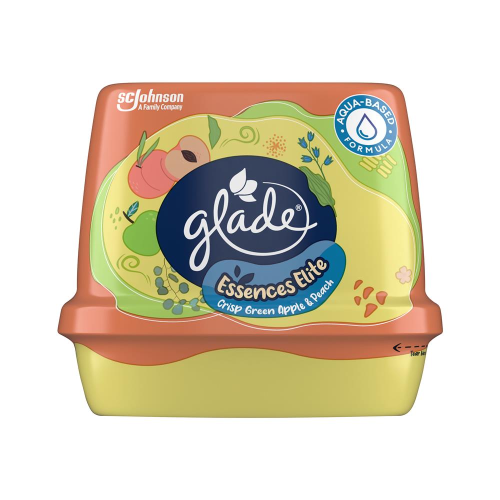 เจลหอมปรับอากาศ GLADE ESSENCE ELITE 180 กรัม กลิ่นกรีนแอปเปิ้ลและพีช