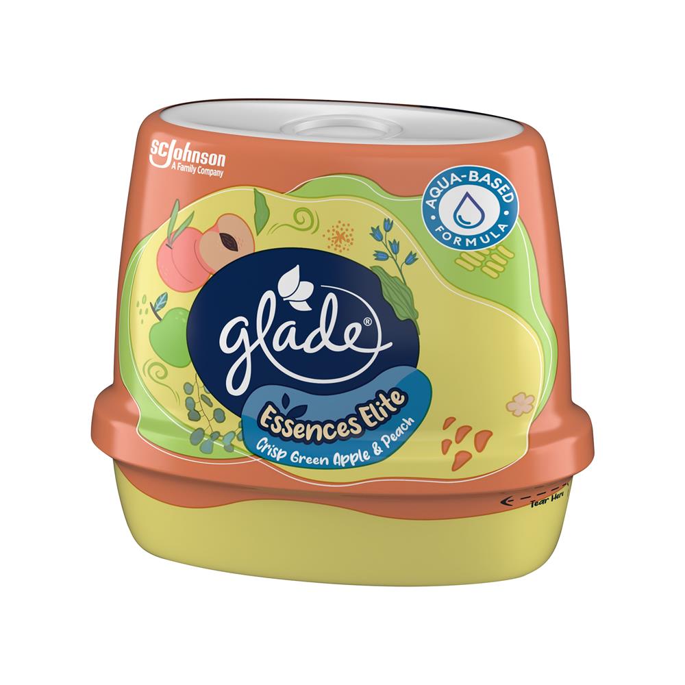 เจลหอมปรับอากาศ GLADE ESSENCE ELITE 180 กรัม กลิ่นกรีนแอปเปิ้ลและพีช